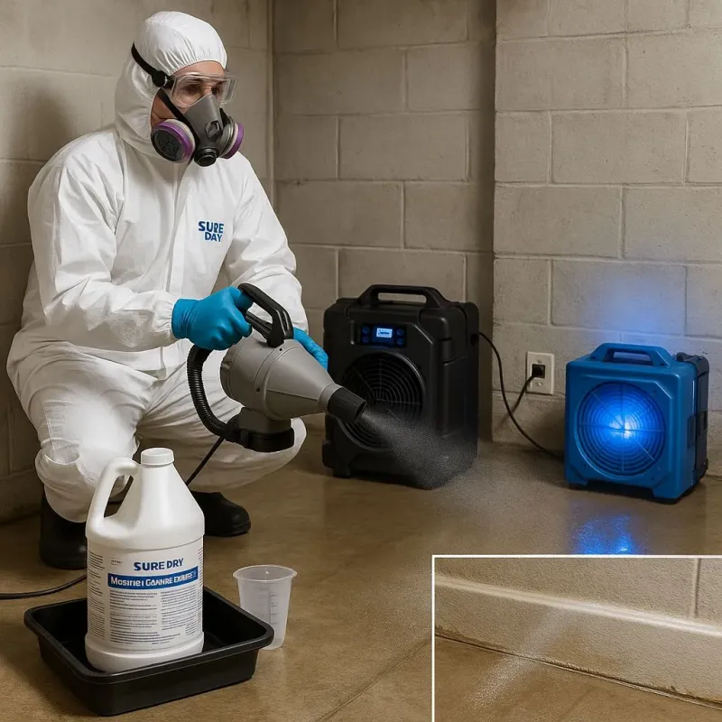 Sanitization and Odor Removal process in Edinburg, VA